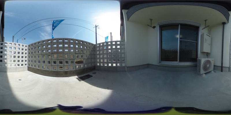 パノラマ画像バルコニー