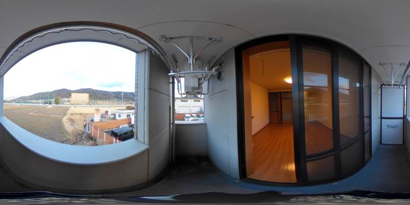 パノラマ画像バルコニー