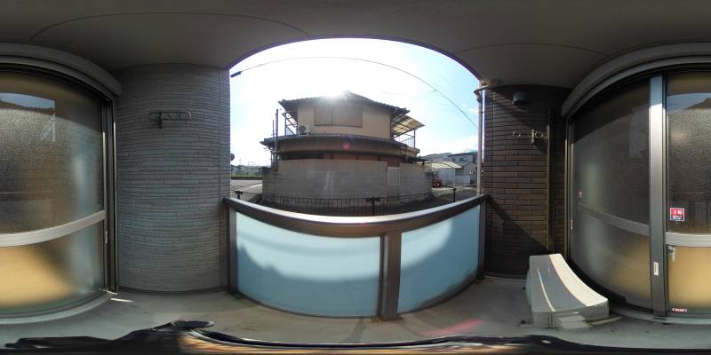 パノラマ画像バルコニー