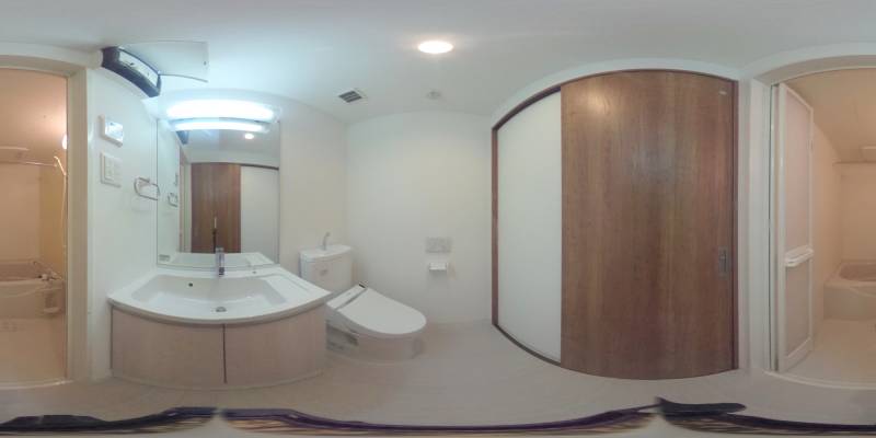 パノラマ画像洗面所