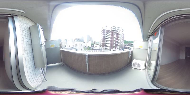 パノラマ画像バルコニー