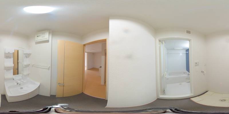 パノラマ画像バスルーム