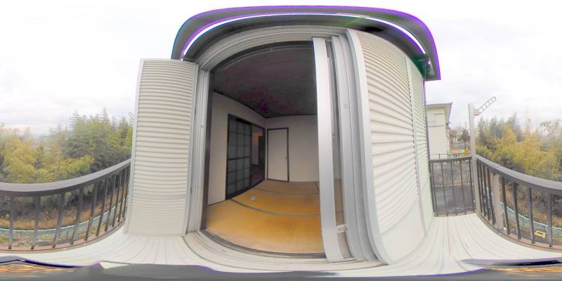 パノラマ画像バルコニー