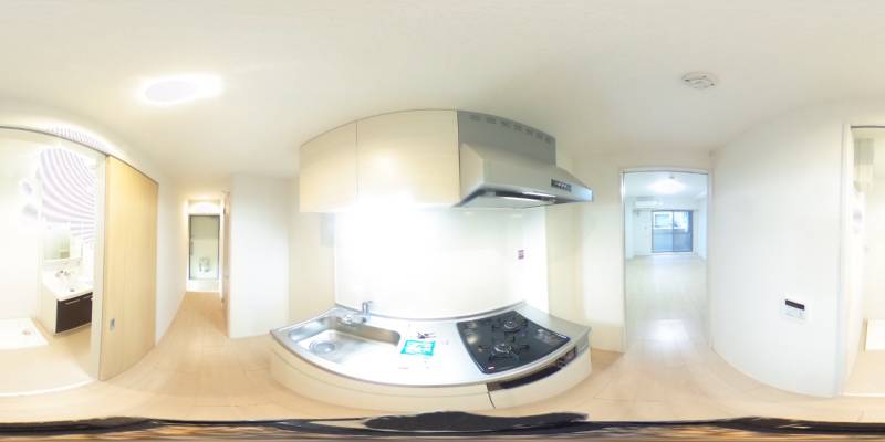 パノラマ画像キッチン