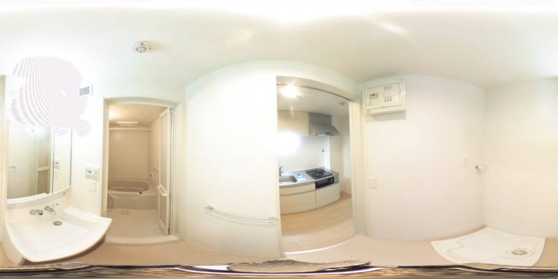 パノラマ画像洗面所