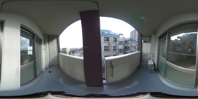 パノラマ画像バルコニー