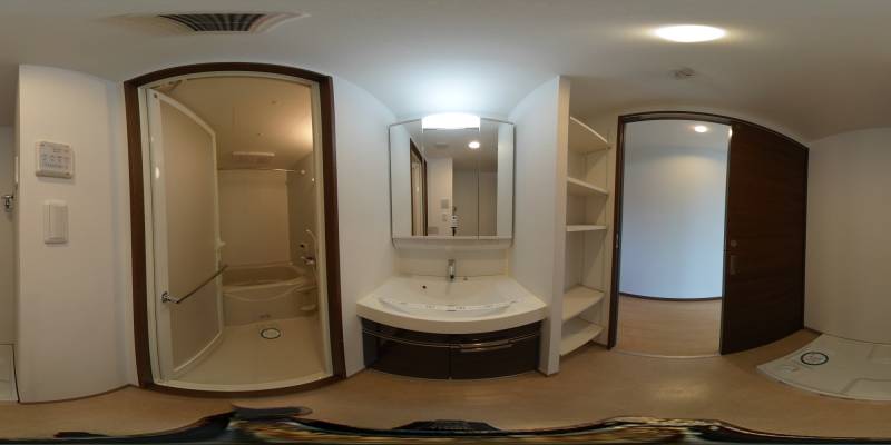 パノラマ画像洗面所