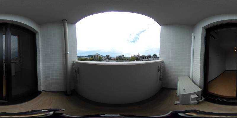 パノラマ画像バルコニー