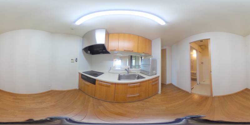 パノラマ画像キッチン