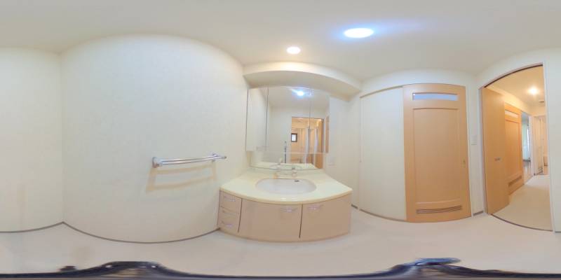 パノラマ画像洗面所