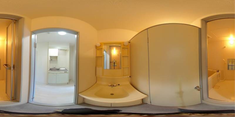 パノラマ画像洗面所