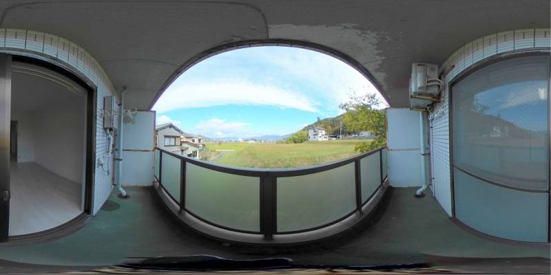 パノラマ画像バルコニー