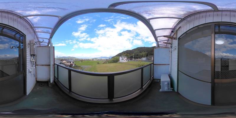 パノラマ画像バルコニー