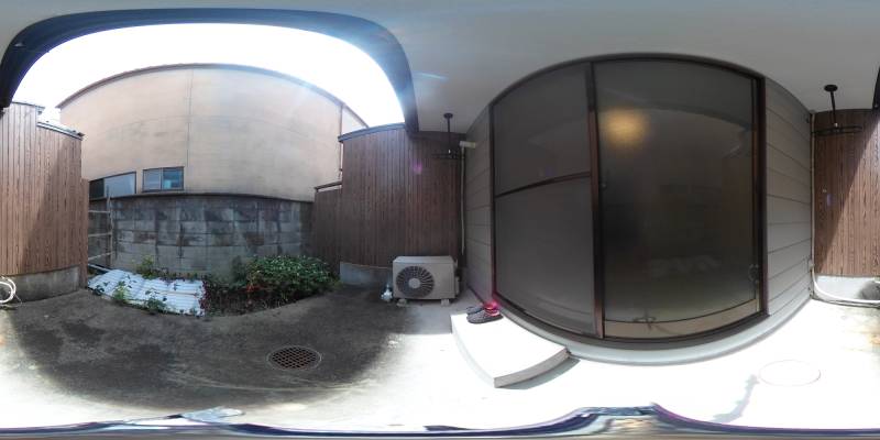 パノラマ画像庭