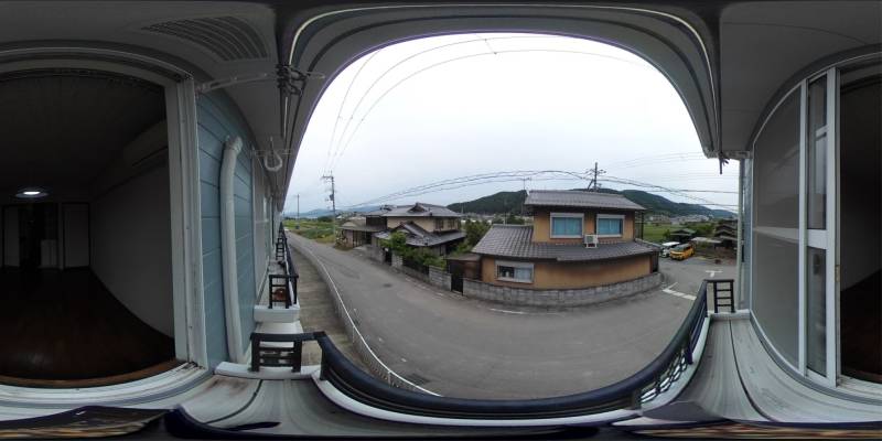 パノラマ画像バルコニー