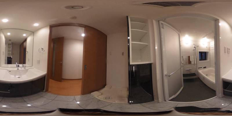 パノラマ画像洗面所