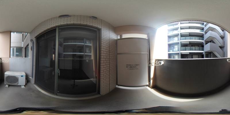 パノラマ画像バルコニー