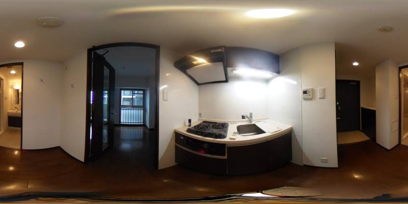 パノラマ画像キッチン