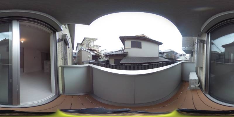 パノラマ画像バルコニー