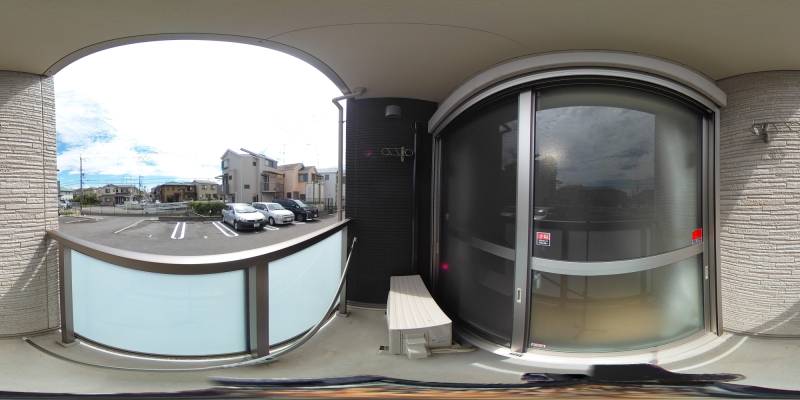 パノラマ画像バルコニー