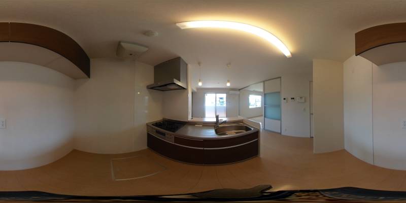 パノラマ画像キッチン