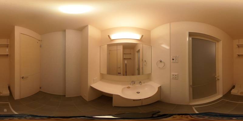 パノラマ画像洗面所