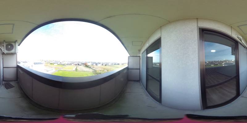 パノラマ画像バルコニー