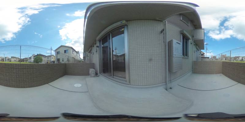 パノラマ画像バルコニー