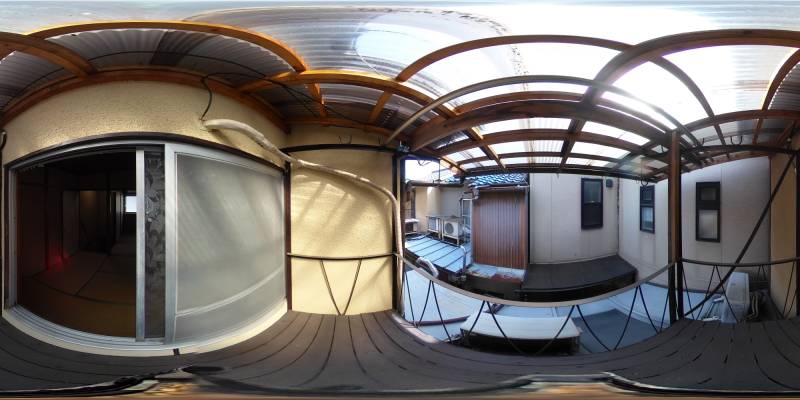 パノラマ画像バルコニー