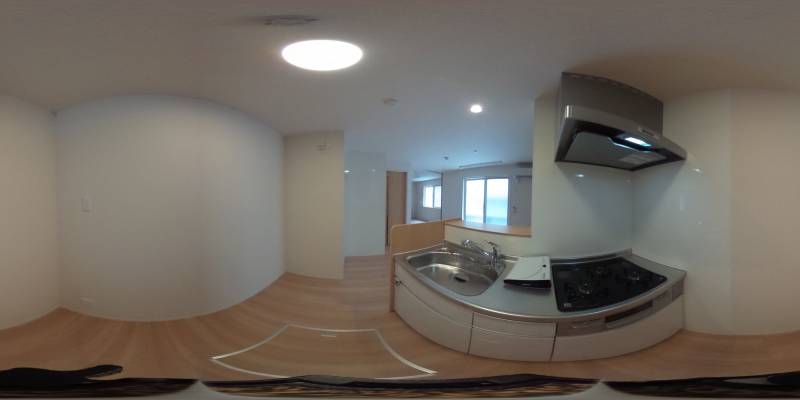 パノラマ画像キッチン