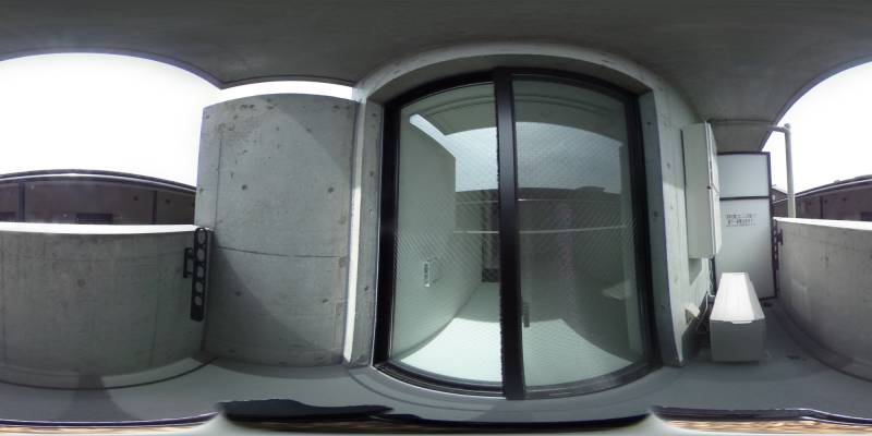 パノラマ画像バルコニー