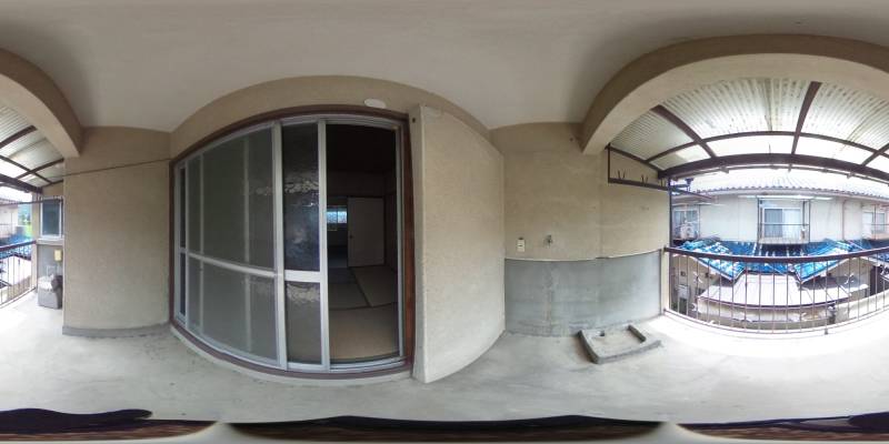 パノラマ画像バルコニー