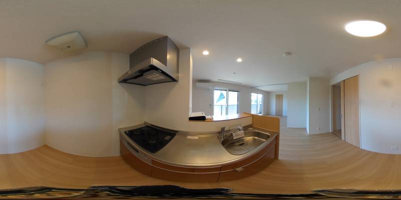 パノラマ画像キッチン