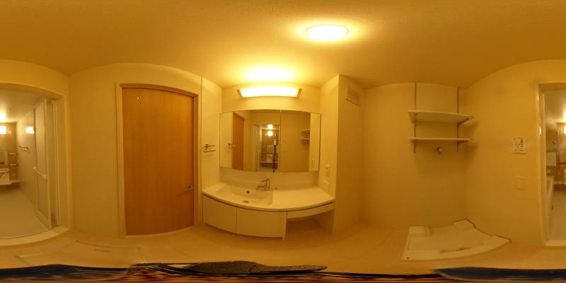 パノラマ画像洗面所