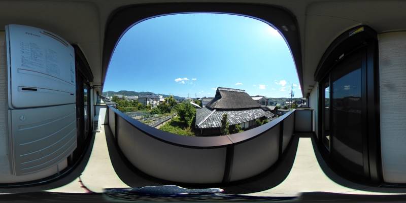 パノラマ画像バルコニー