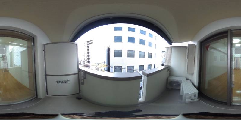 パノラマ画像バルコニー