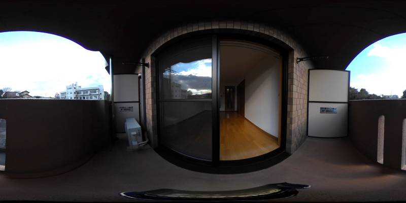 パノラマ画像バルコニー