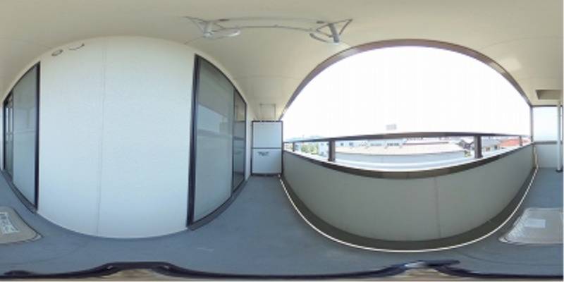 パノラマ画像バルコニー