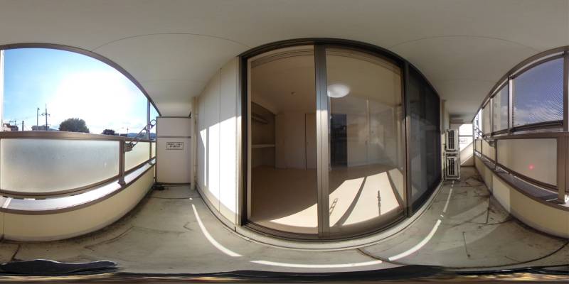 パノラマ画像バルコニー