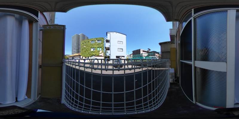 パノラマ画像バルコニー