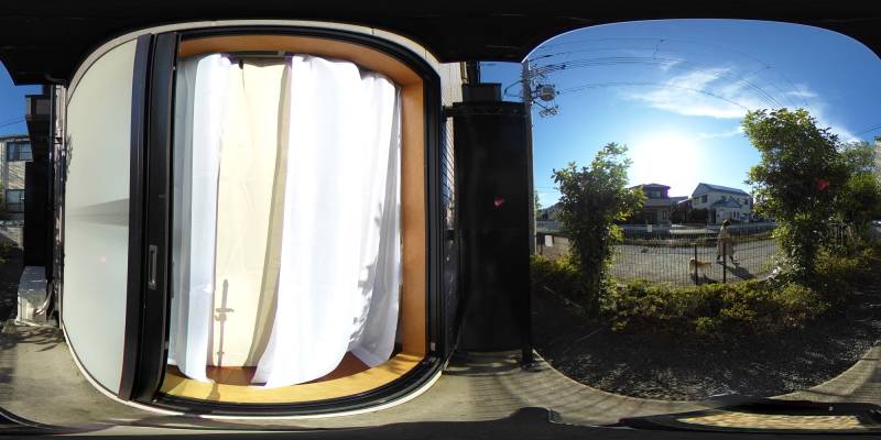 パノラマ画像庭