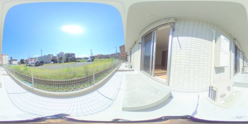 パノラマ画像庭