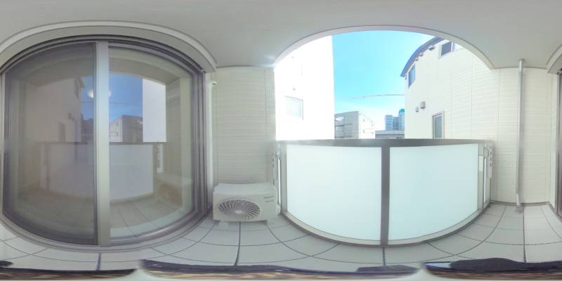 パノラマ画像バルコニー