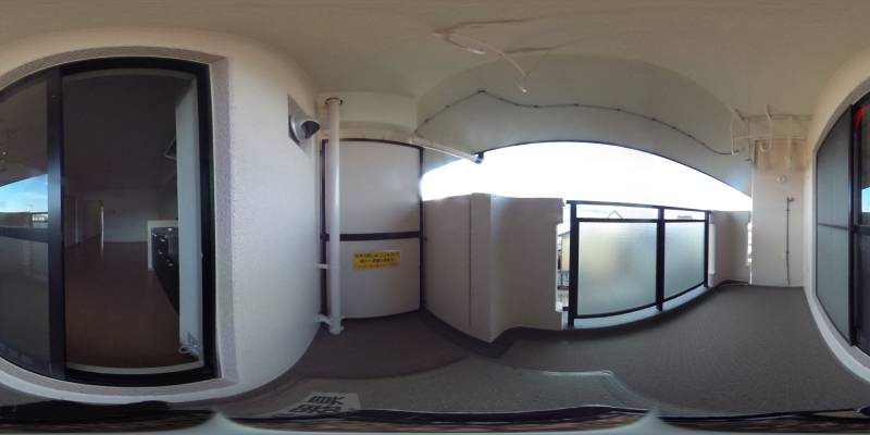 パノラマ画像バルコニー