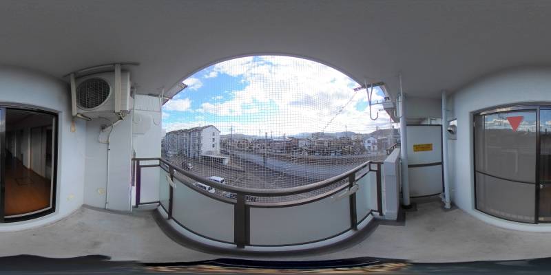 パノラマ画像バルコニー