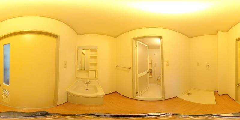 パノラマ画像洗面所