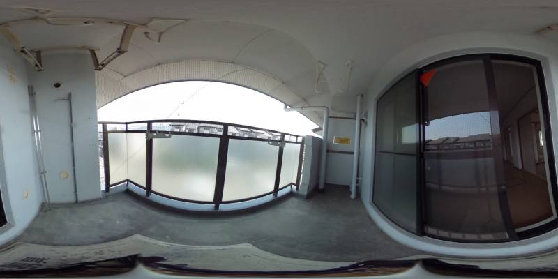 パノラマ画像バルコニー