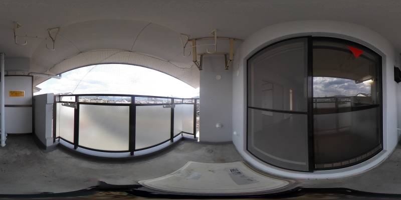 パノラマ画像バルコニー