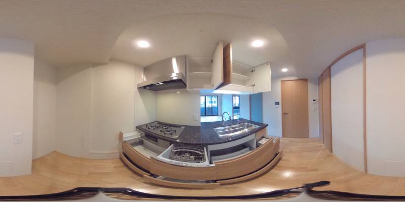 パノラマ画像キッチン