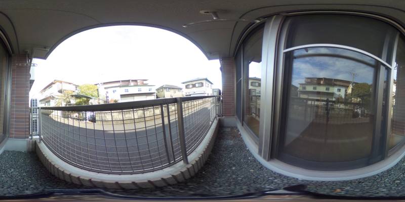 パノラマ画像バルコニー